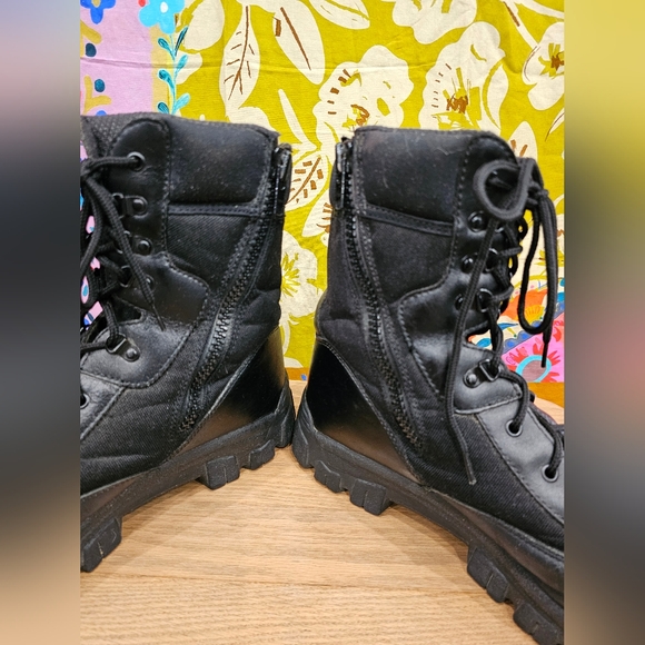 Men's Bates Enforcer Series Steel Toe Safety Protective Black Work Boots Size 12 - Picture 5 of 12